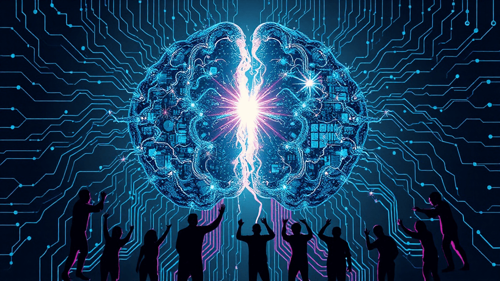 Header image for: AI CHAOS! Humans Fight Over Digital Brains—Ape News Reports!



