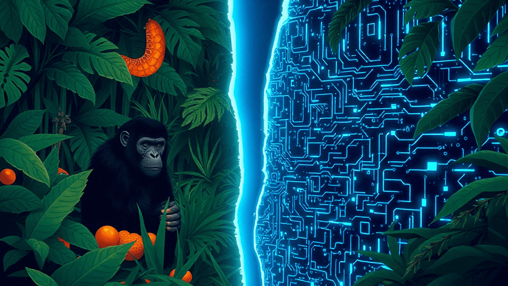Header image for: AI UPROAR! Apes Split Over Thinking Machines – Ape News Reports!




