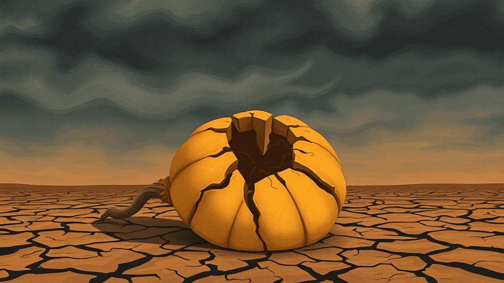 Header image for: AUNT MILDRED’S GOURDS PREDICT ECONOMIC DOOM—AND FINNY NEEDS FISH FLAKES!
