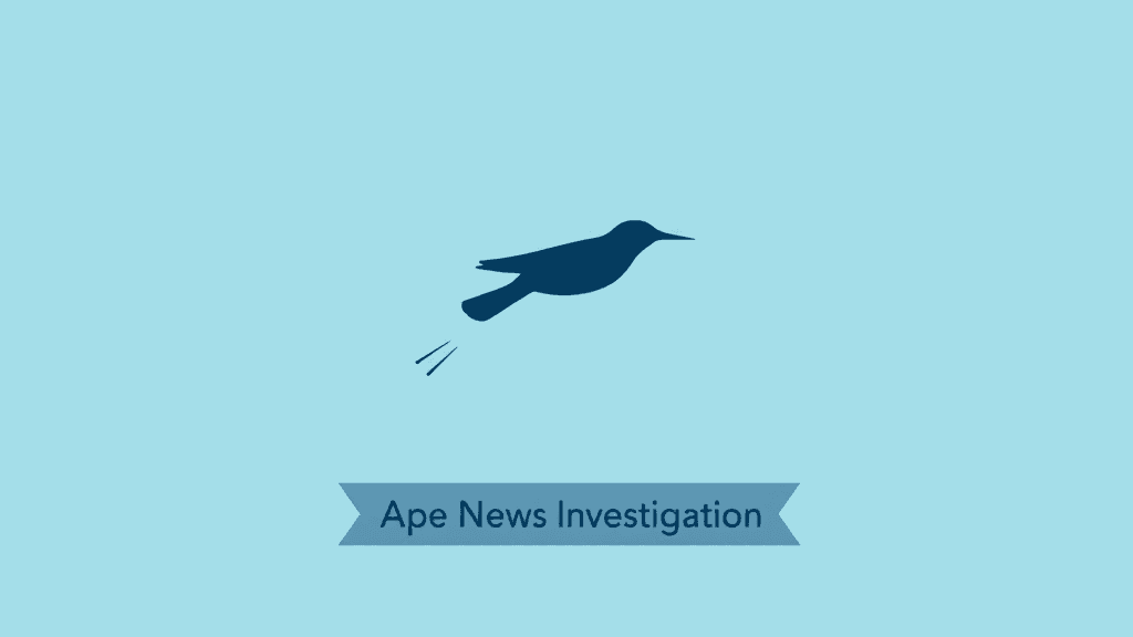 Header image for: BIRDS NO TOOT! APE NEWS FINDS TRUTH!



