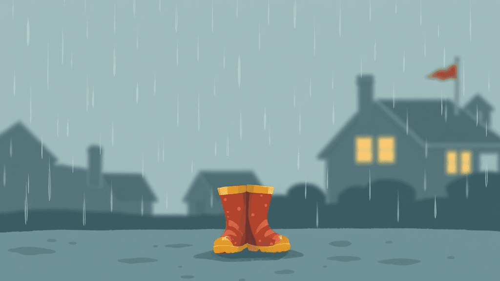 Header image for: COLD GRAY DAY + RAIN BOOTS?!
