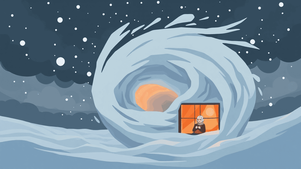 Header image for: COLD WIND SNOW TORNADOES GRANDMA IS WARM!




