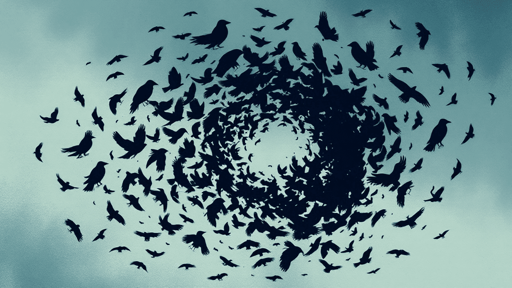 Header image for: Corvid Assemblages Demonstrate Unexpected Behavioral Vectors: A Fellow Human Reports on Avian Complexity.



