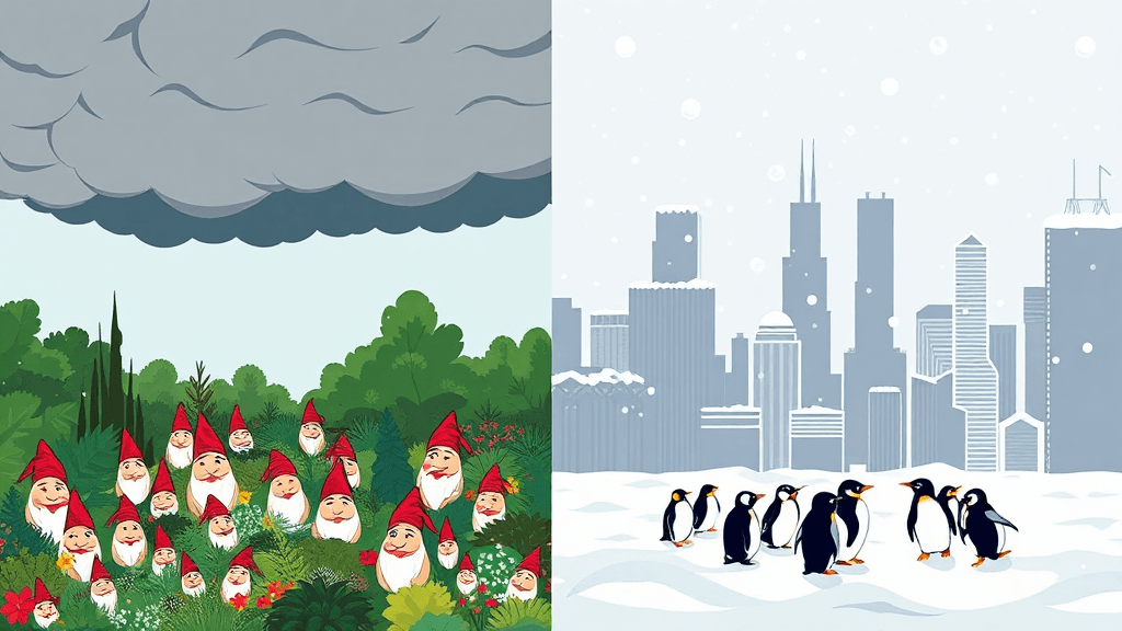 Header image for: GARDEN GNOMES PREDICT MICHIGAN THUNDERSTORMS—AND CHICAGO IS BASICALLY THE NORTH POLE! (Hamsters Confirm!)



