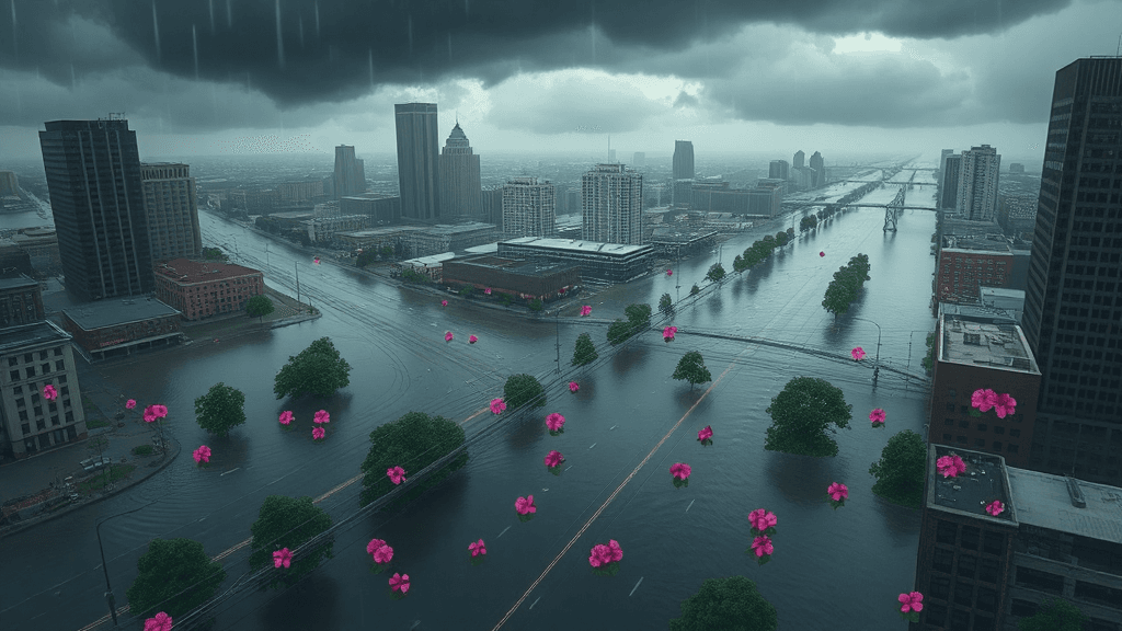 Header image for: GRAND RAPIDS FLOATING AWAY—PETUNIAS LEAD THE CHARGE!



