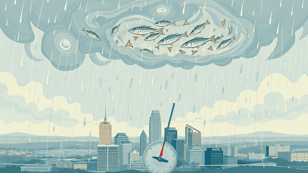 Header image for: GRAND RAPIDS: PENGUIN-APPROVED SHOWERS & POTENTIAL FISH FROM HEAVEN!