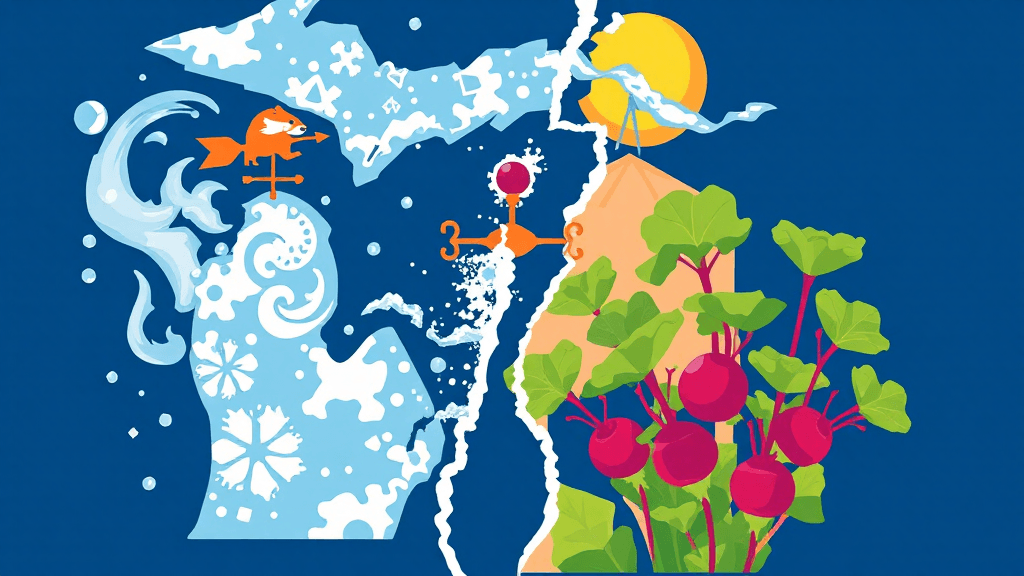 Header image for: MICHIGAN WEATHER: BADGERS, RHUBARB & TOTAL CONFUSION!