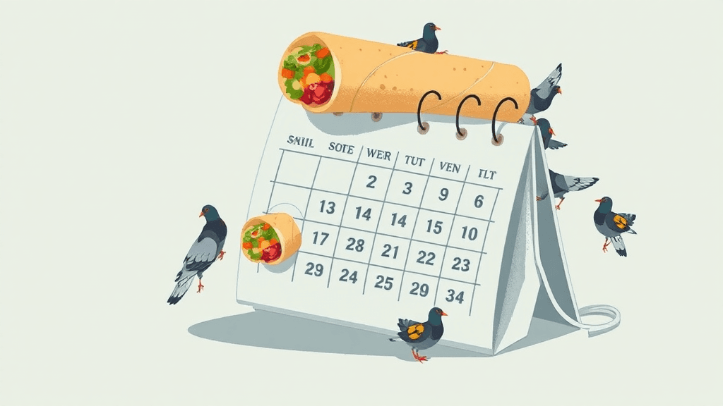 Header image for: PIGEONS SPYING & BURRITO TOWERS: A WEEK SO FULL IT BENT MY CALENDAR!