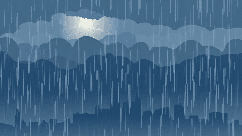 Header image for: RAIN ALL DAY AND THUNDER RUMBLES!