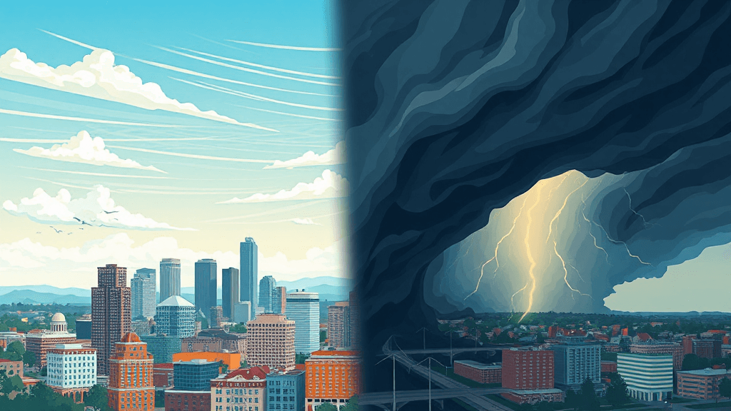 Header image for: TUESDAY STORMS LOOM—Ape News WARNS!



