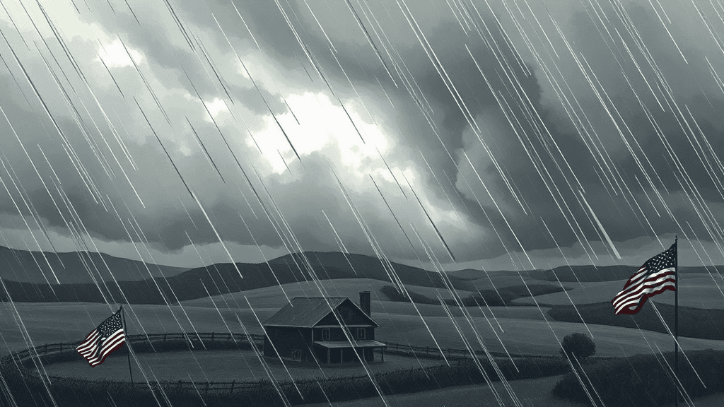 Header image for: Unseasonable Storms Signal Decay of American Values