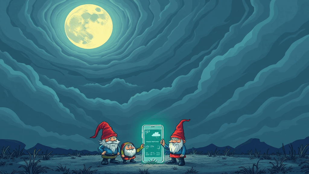 Header image for: WEATHER CHANNEL PROVED BEST PLUS MOON ROSE AT LUNCHTIME & GNOMES ARE PLOTTING SOMETHING!



