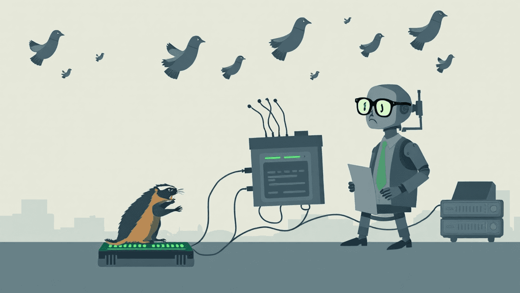 Header image for: BADGERS, ACCOUNTANT ROBOTS, AND REVOLTING PIGEONS: My Aunt Mildred Knew!