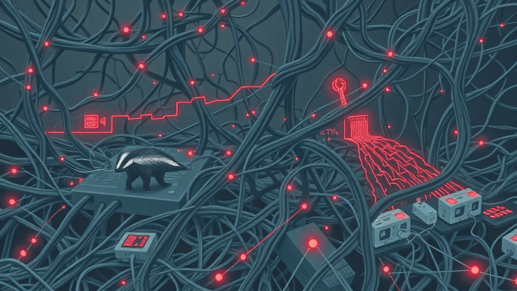 Header image for: BADGERS, SPYWARE & ROBOTIC KNITTING MACHINES: THE INTERNET IS OFFICIALLY A ZOO!