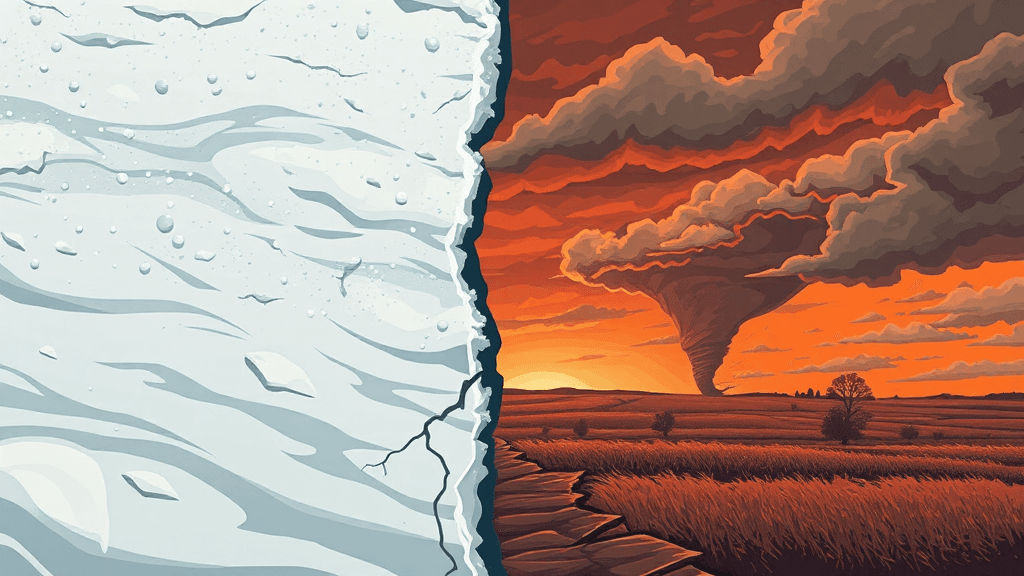 Header image for: NATION HIT BY WEATHER CHAOS – APE NEWS WARNS OF TORNADOES SNOW!