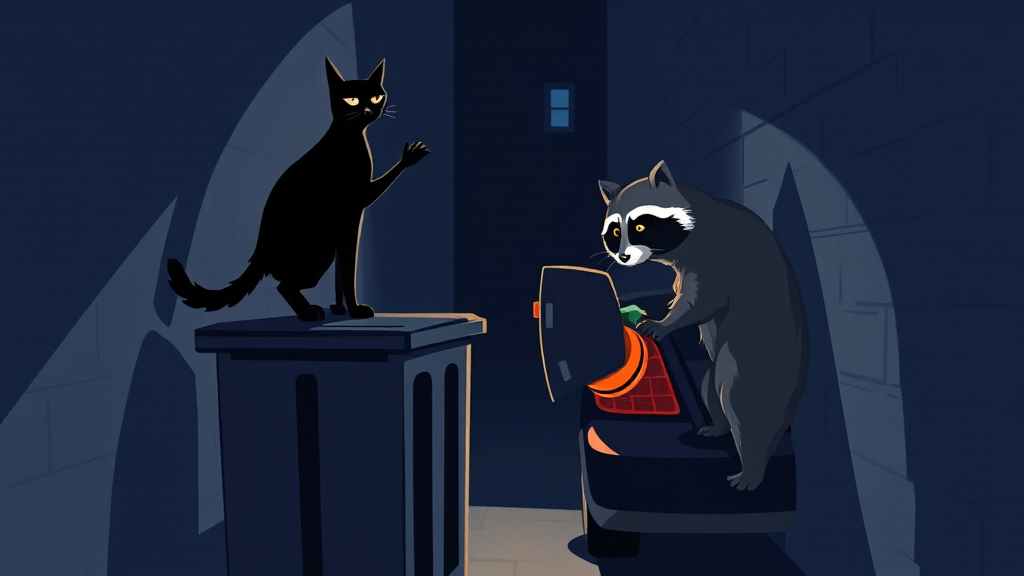 Header image for: Cats Teaching Raccoons to Steal Gas: A National Menace!