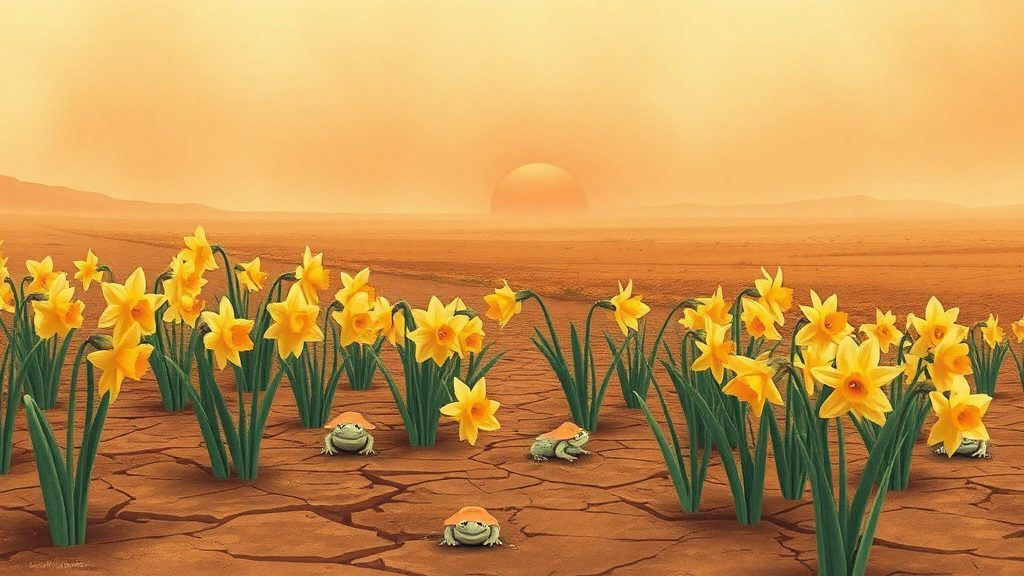 Header image for: DAFFODILS ARE LAUGHING AT US & MY FROGS NEED SUNSCREEN!