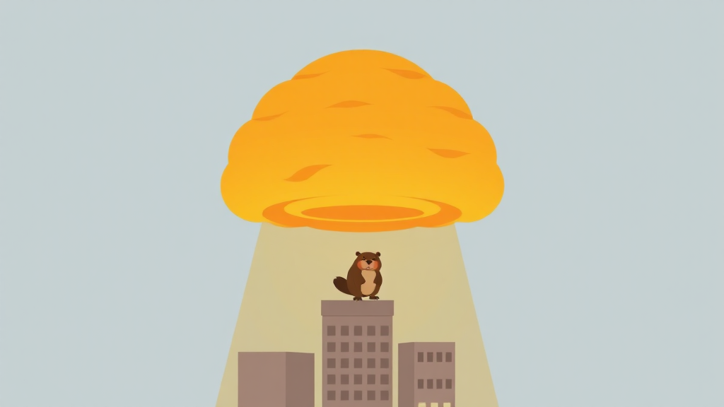 Header image for: GRAND RAPIDS MELTING! Beaver Alert! Blob Says 94! (And My Rock Predicted Rain!)