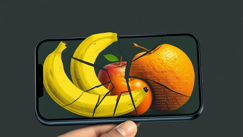 Header image for: HUMAN JOHNSON’S DIGITAL FRUIT CAUSES TROOP UPROAR—APE NEWS REPORTING!



