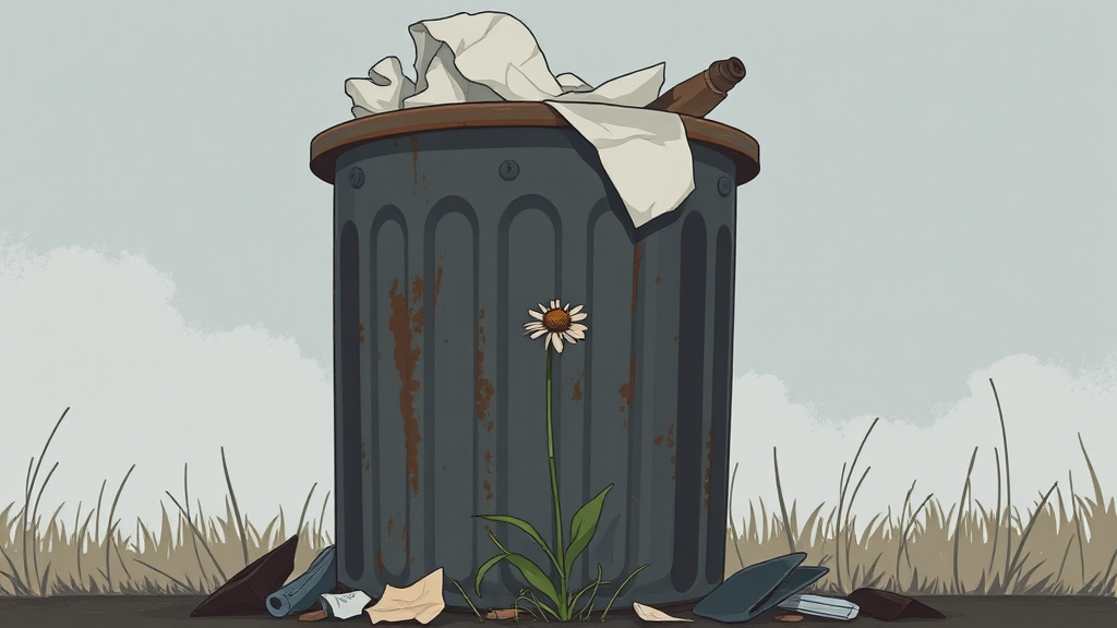 Header image for: LADY IN TRASH CAN SAD!