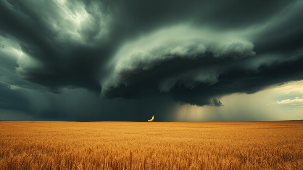 Header image for: MIDWEST SKIES THREATEN BANANA SUPPLY – Ape News!