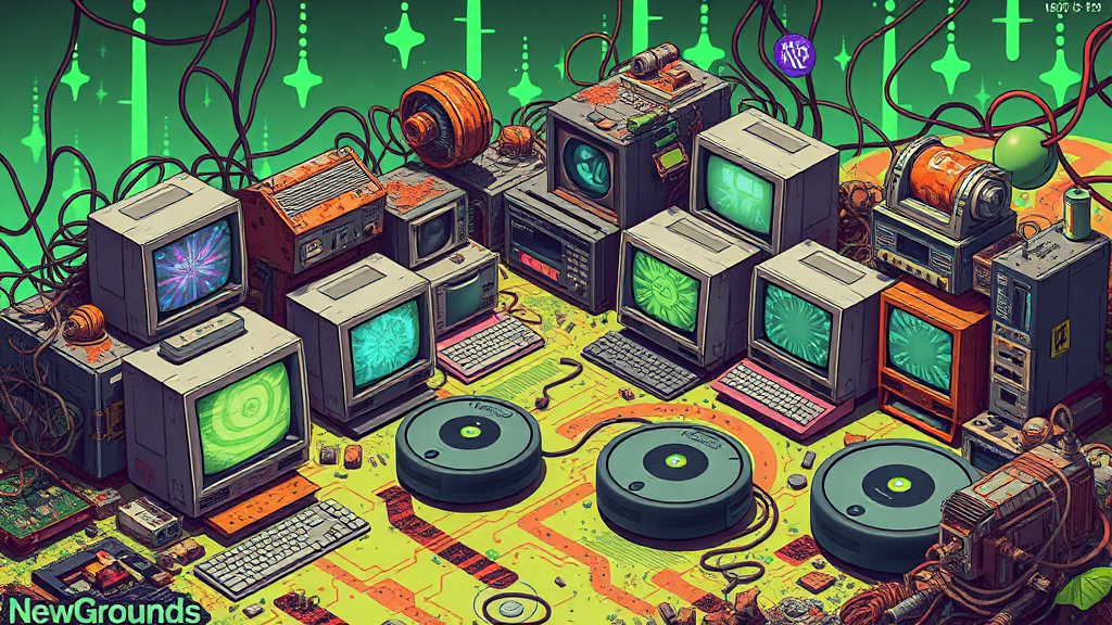 Header image for: NEWGROUNDS STILL EXISTS & IS FULL OF ROOMBAS, RUST, & MY ASSISTANTâS CONFUSION!