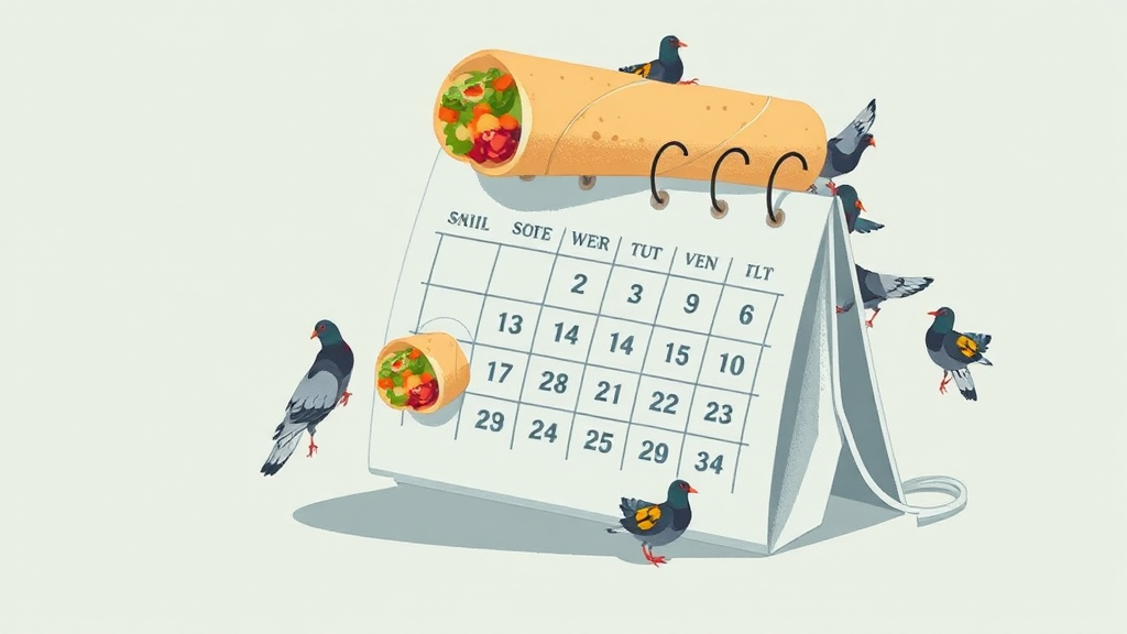 Header image for: PIGEONS SPYING & BURRITO TOWERS: A WEEK SO FULL IT BENT MY CALENDAR!