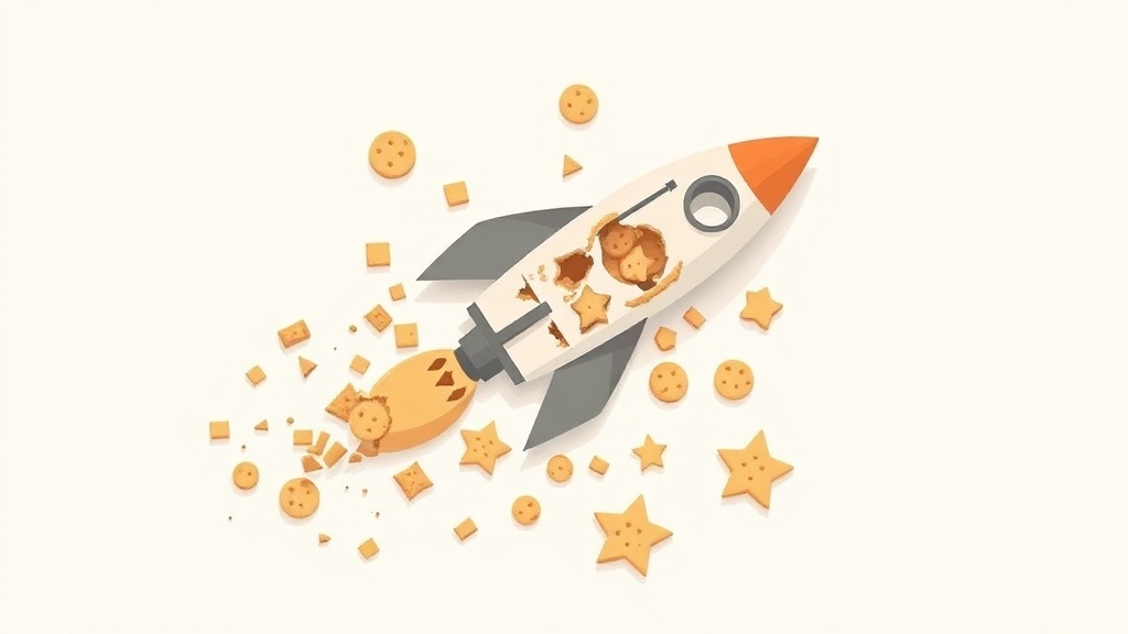 Header image for: ROCKET BAKERY: EMPTY PROMISE. BASIC COOKIES.



