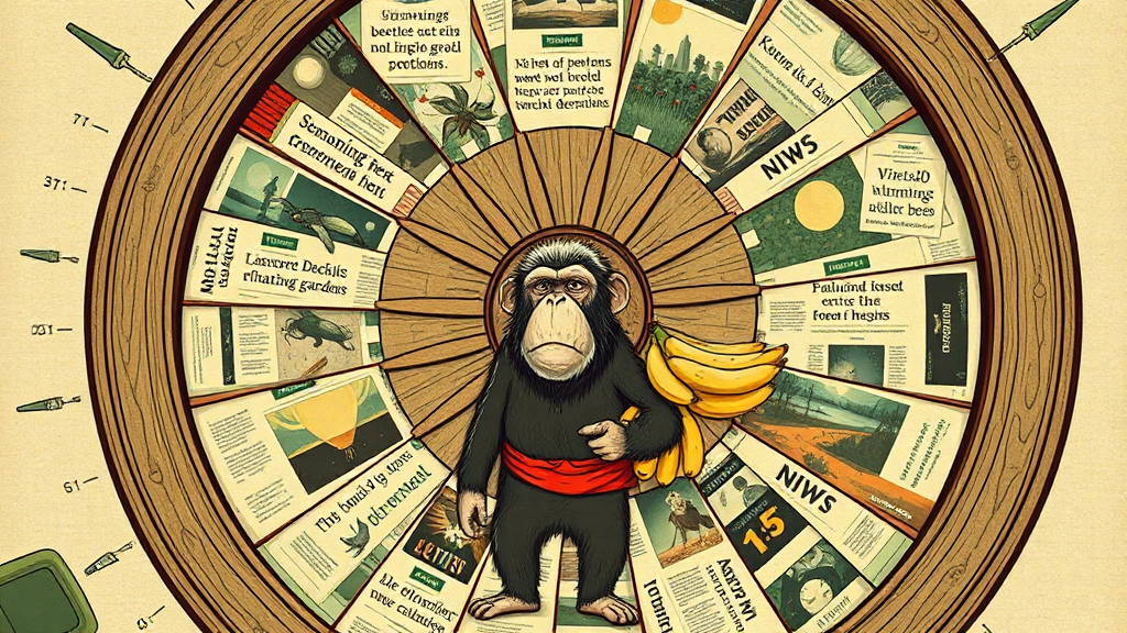 Header image for: Tiberius Discovers Ape News Wheel—Worry Spins Faster!



